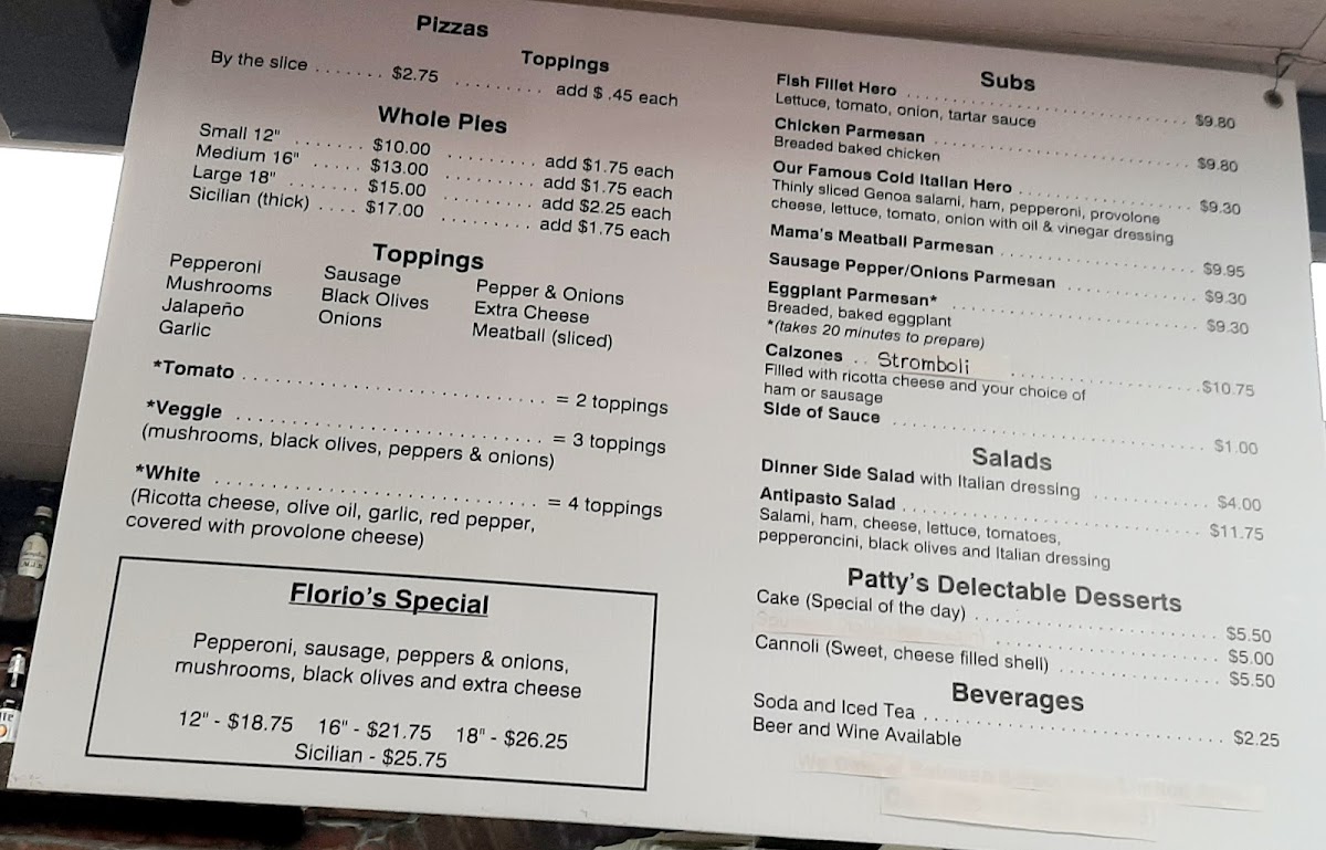 Florio's Pizza Inc, - 1