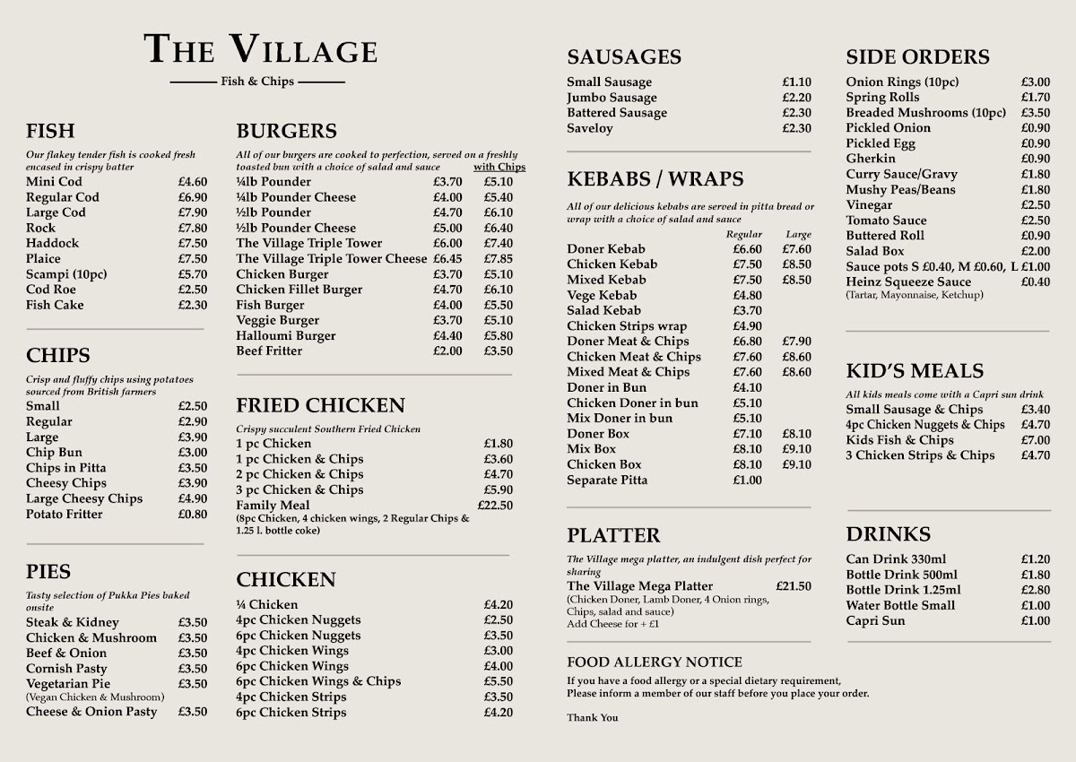 The Village Fish & Chips Staines & Stanwell - 2