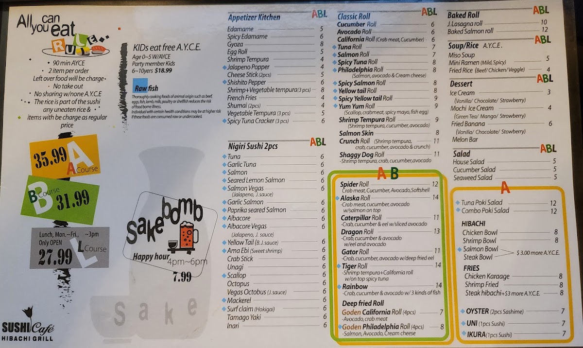 Sushi Cafe Hibachi Grill - 1