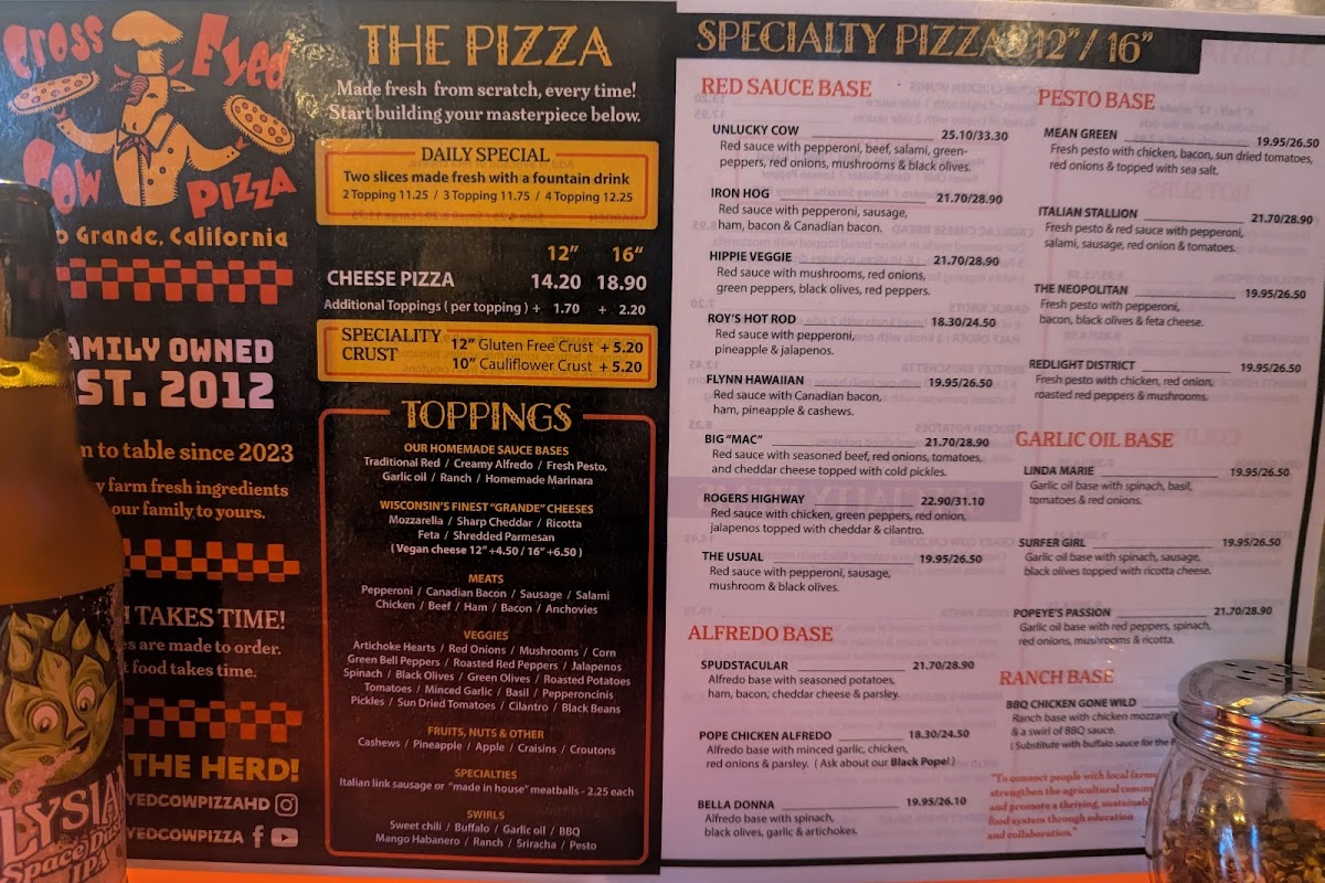 Cross Eyed Cow Pizza - 7