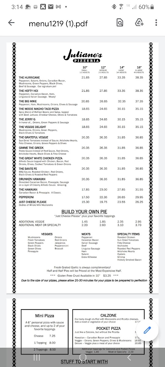 Juliano's Pizzeria - 6