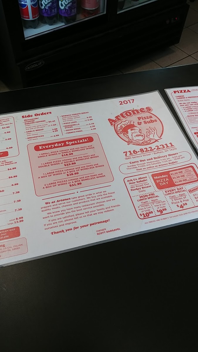 Artone's Pizza and Subs - 1