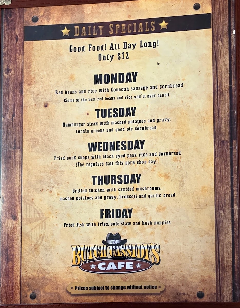 Butch Cassidy's Cafe - 4