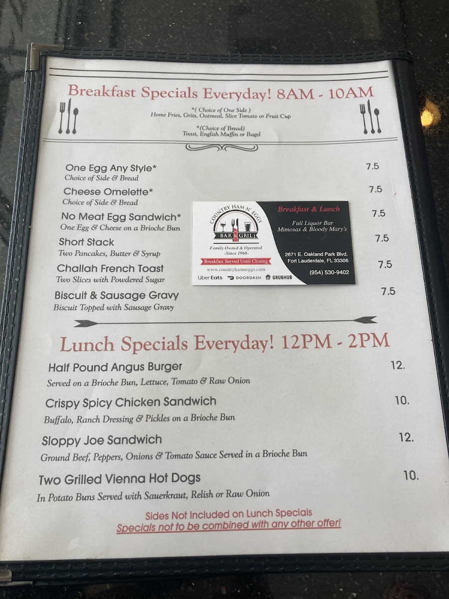 Country Ham N' Eggs Bar & Grill - 1