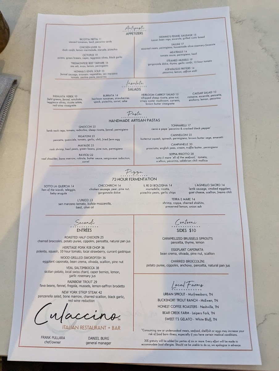 Culaccino Italian Restaurant Bar - 5