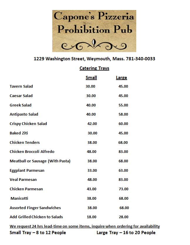 Capones Pizzeria and Bar - 1