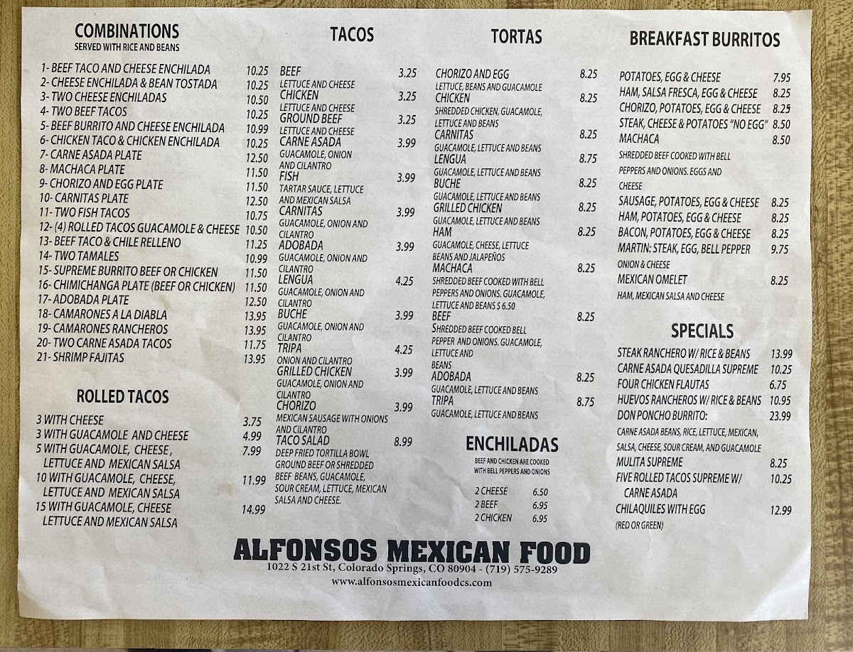 Alfonso's Mexican Food - 4