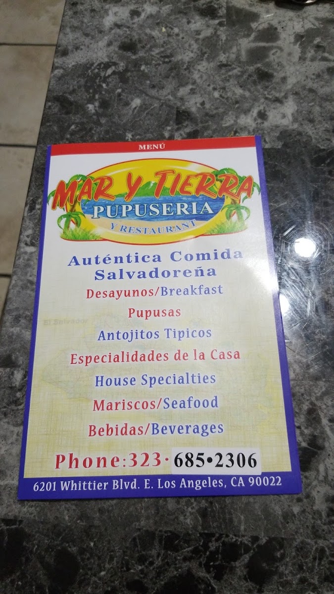 Mar y Tierra Pupuseria y Restaurant - 9