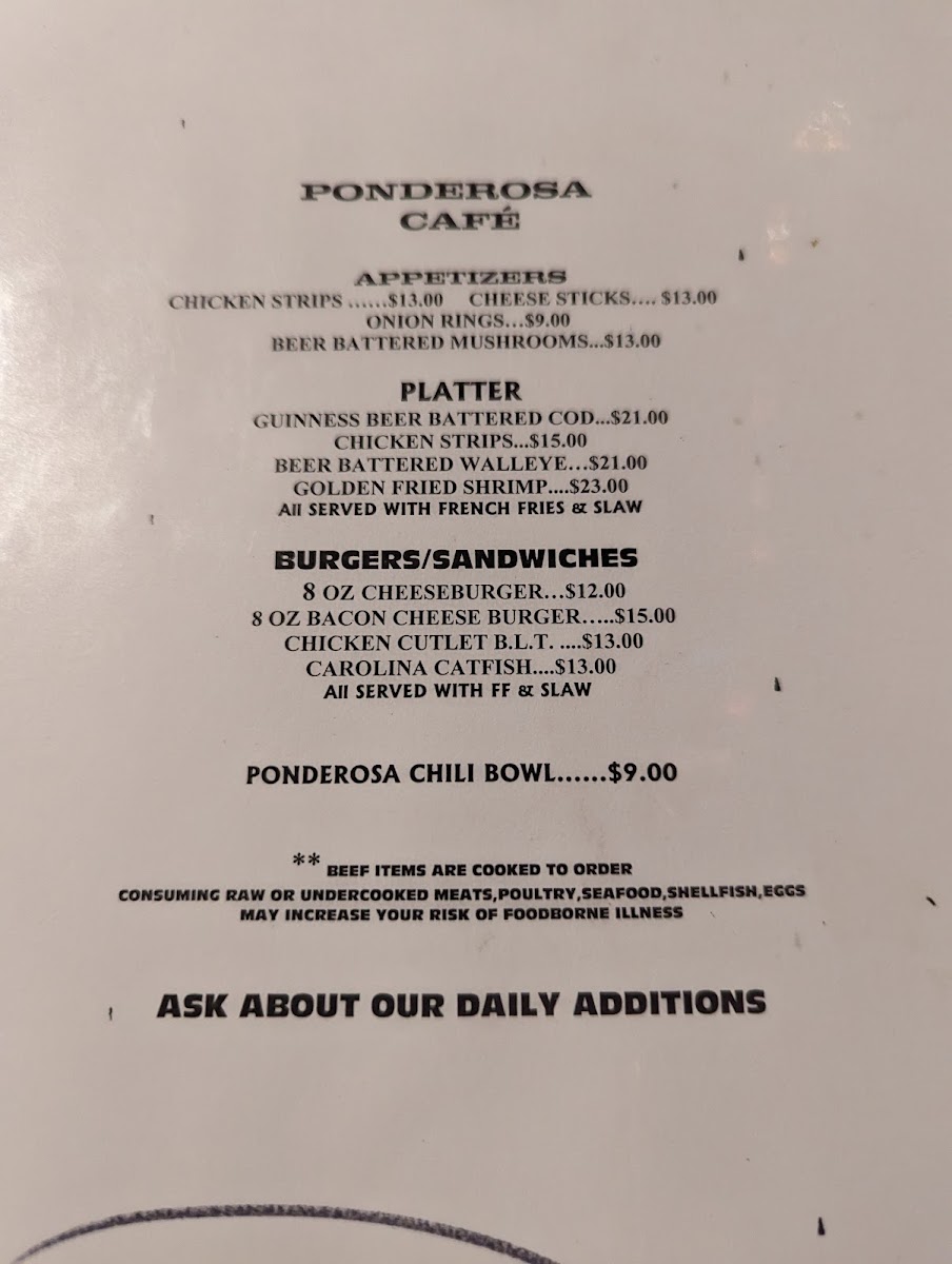 Ponderosa Cafe - 1