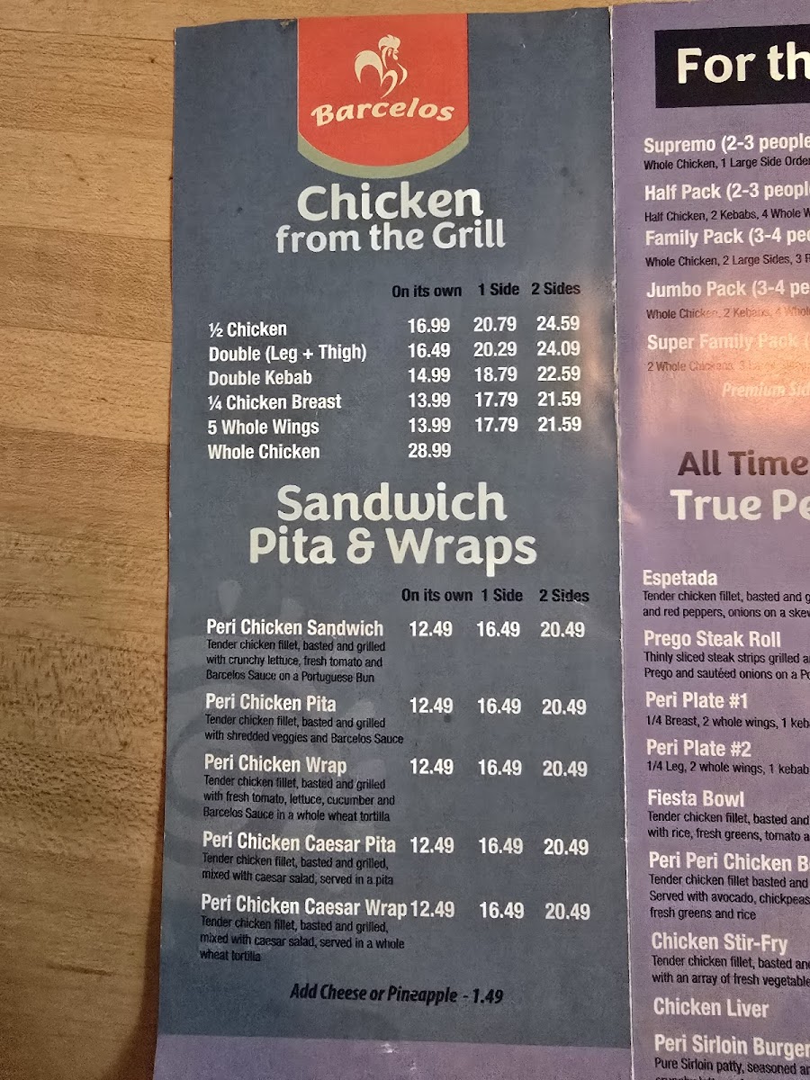 Barcelos Flame Grilled Chicken- Sage Hill - 3