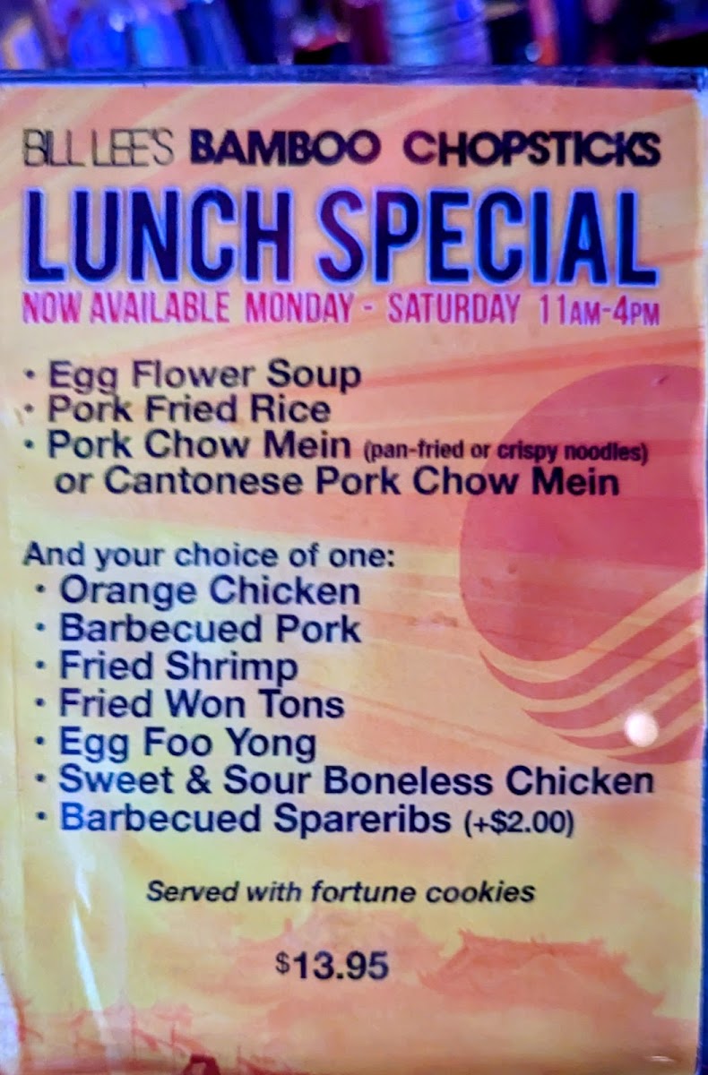 Bill Lee's Bamboo Chopsticks Restaurant - 5