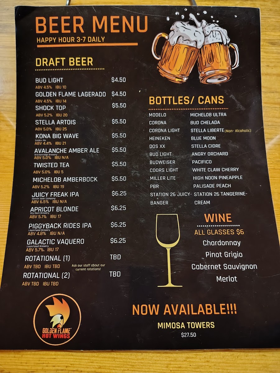 Golden Flame Hot Wings - 1