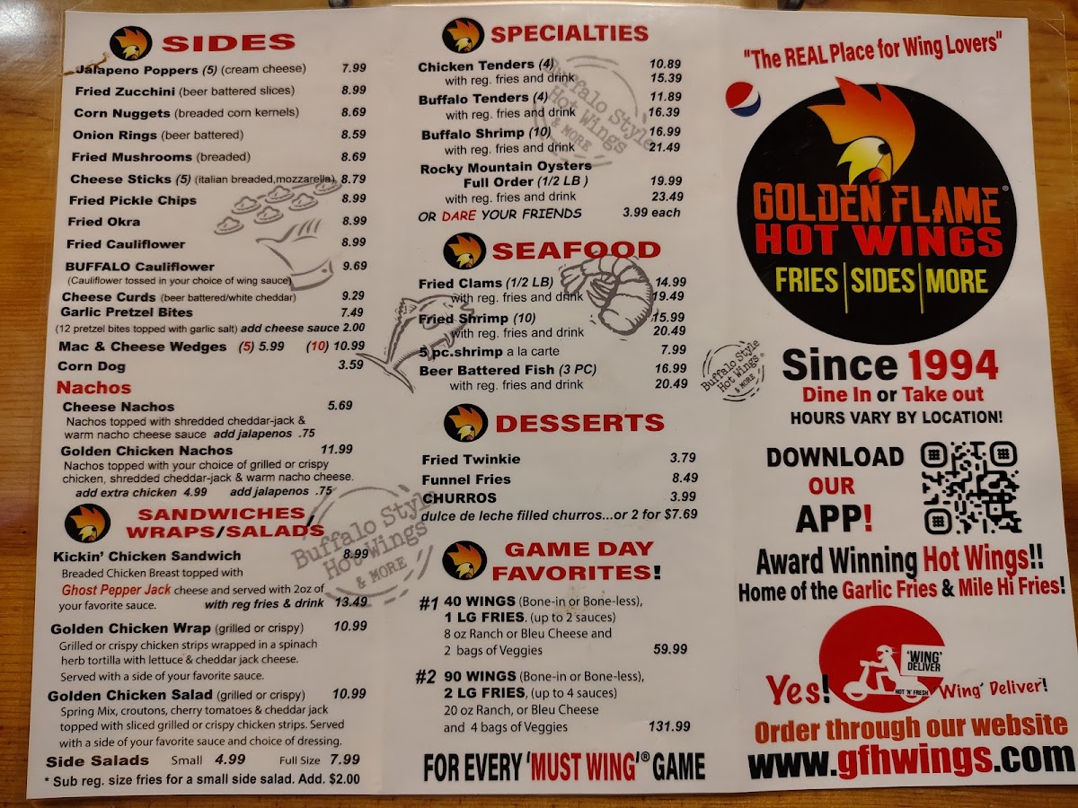 Golden Flame Hot Wings - 3