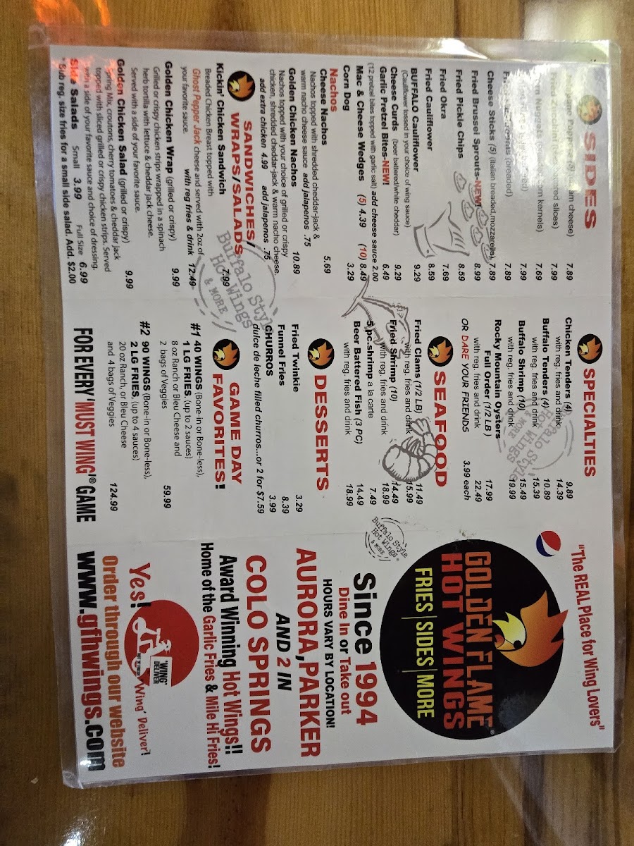 Golden Flame Hot Wings - 9