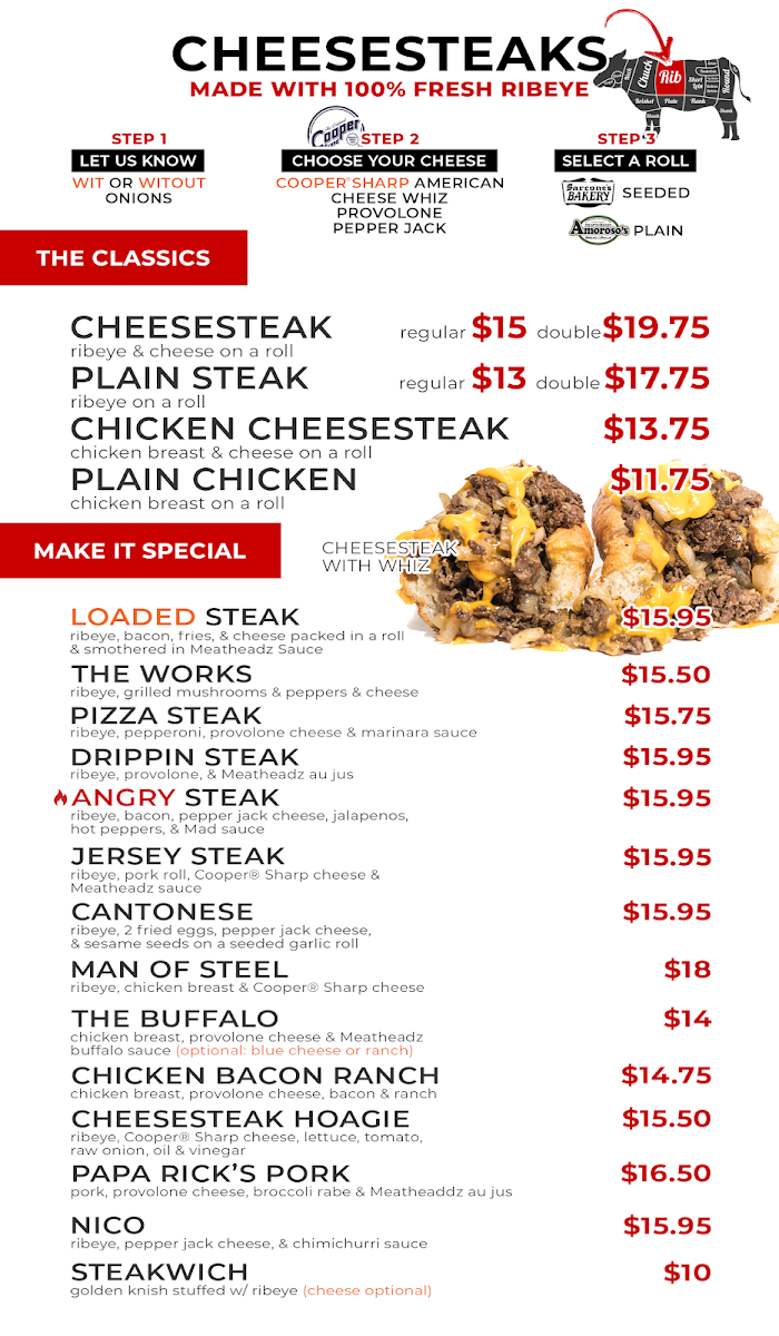 Meatheadz Cheesesteaks - 1