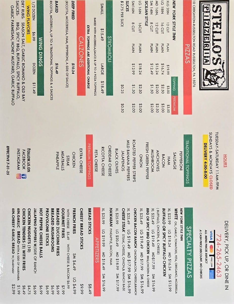 Stello's Pizzeria - 1