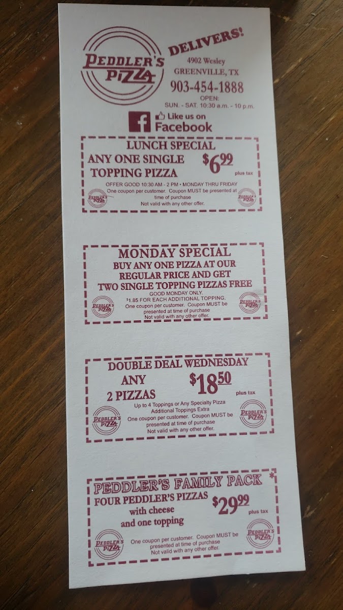 Peddler's Pizza Inc - 5