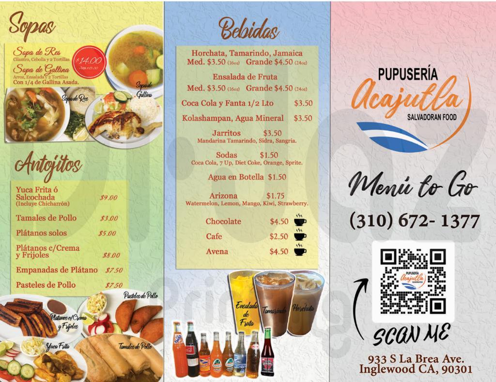 Pupuseria y Restaurante Acajutla - 1