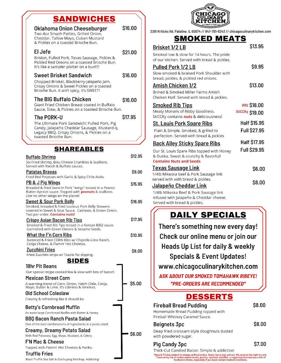 Chicago Culinary Kitchen + BBQ - 1